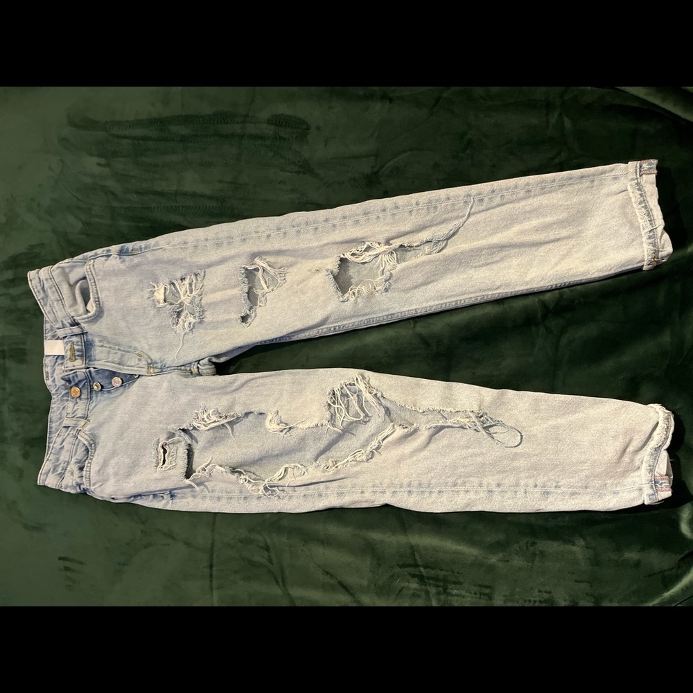 H&M jeans, size 0, boyfriend style low waist